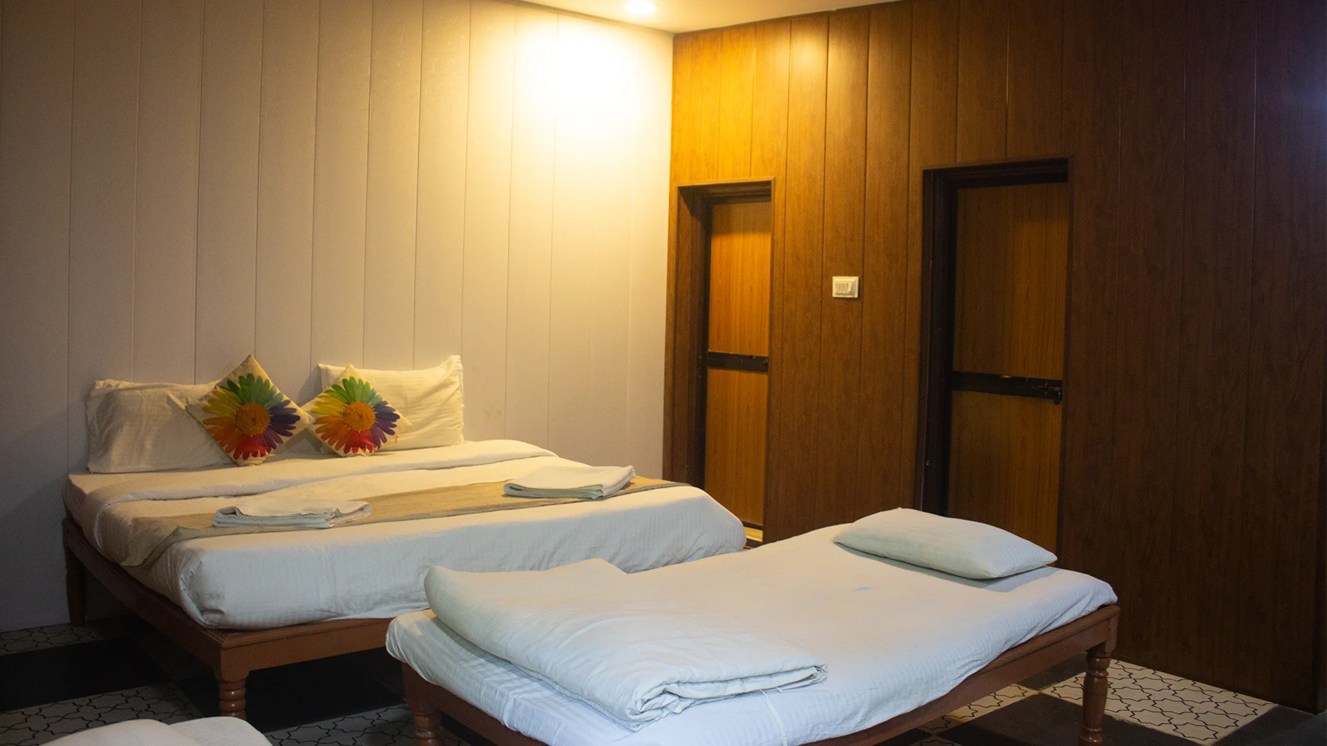 AC Standard Room with king-size bed at Tadoba Safari Stay Resort