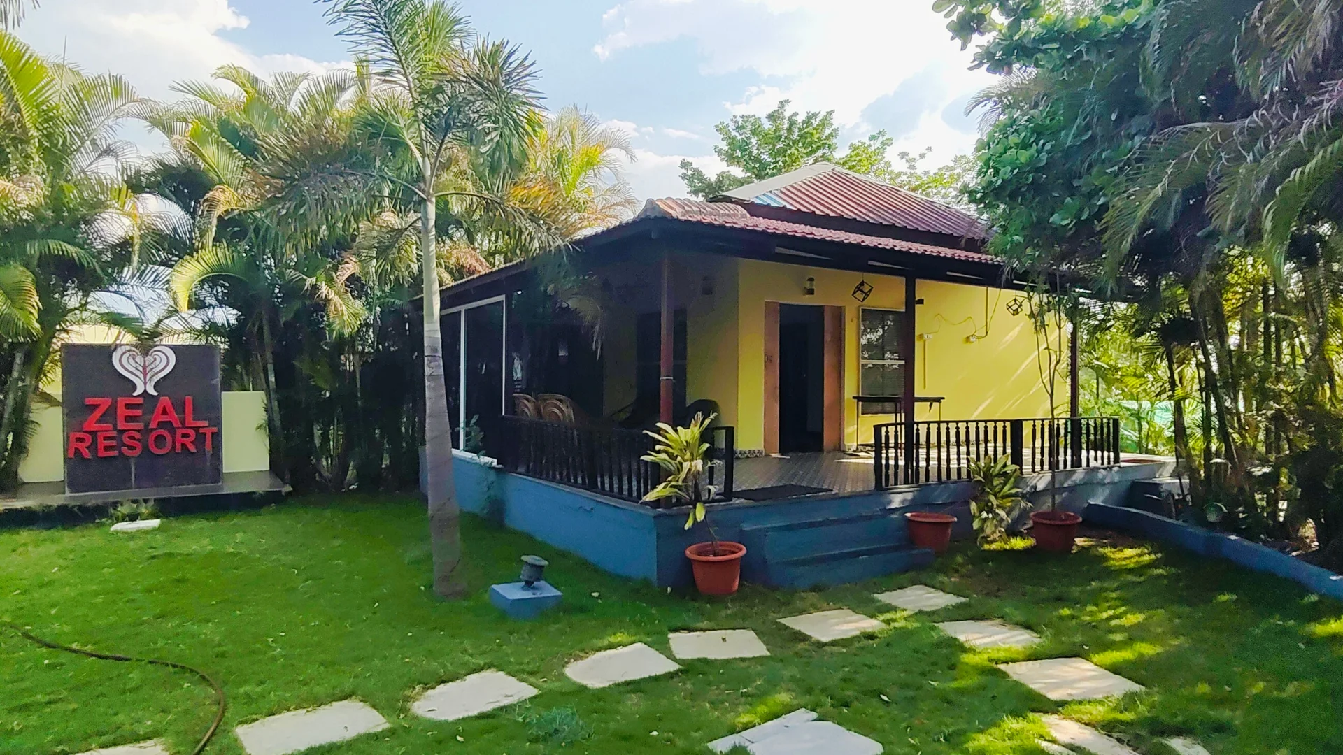 Exclusive private bungalow accommodation at Zeal Resort Tadoba