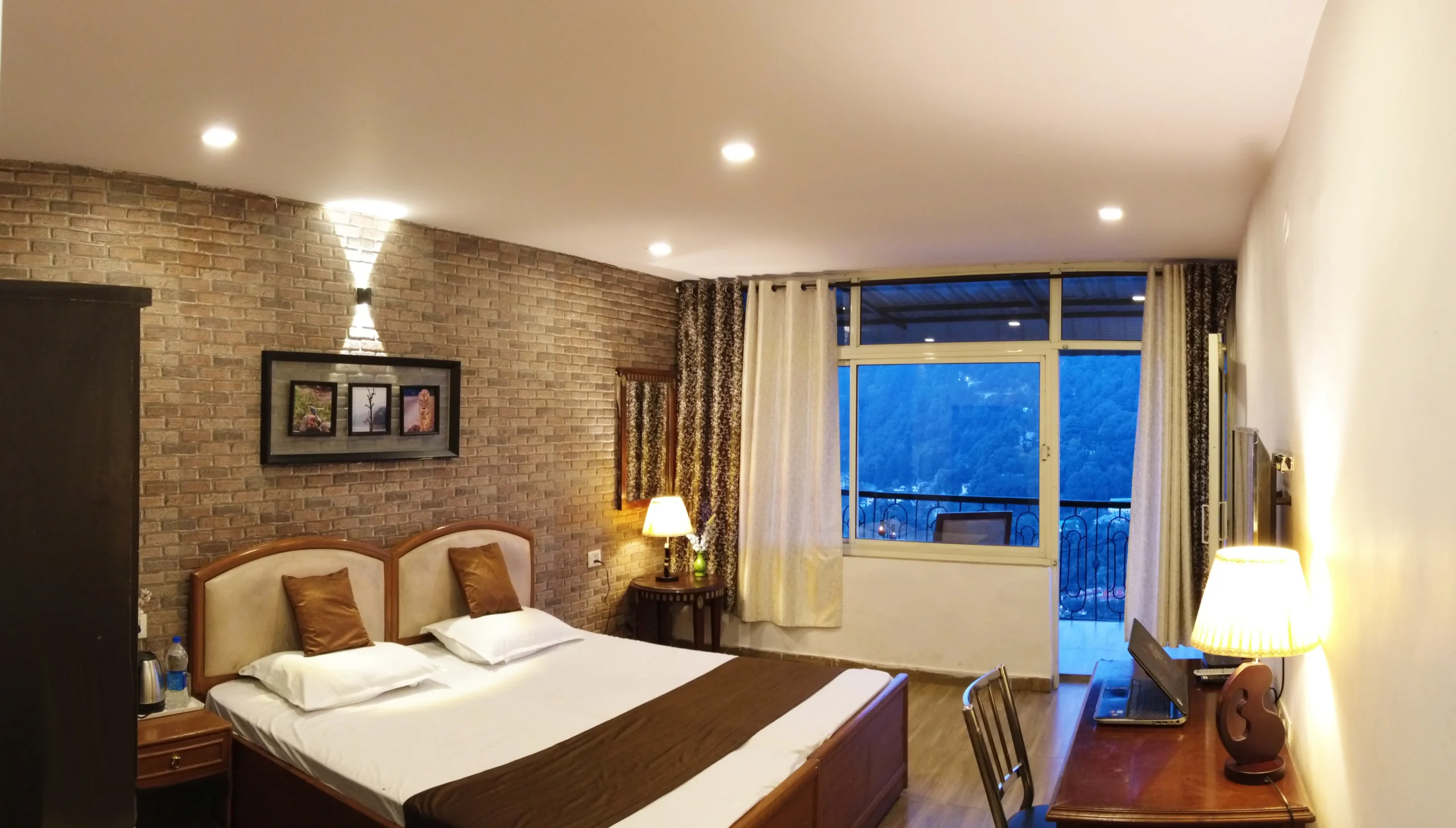 Standard Room with lake view accommodation at Nainital Willows
