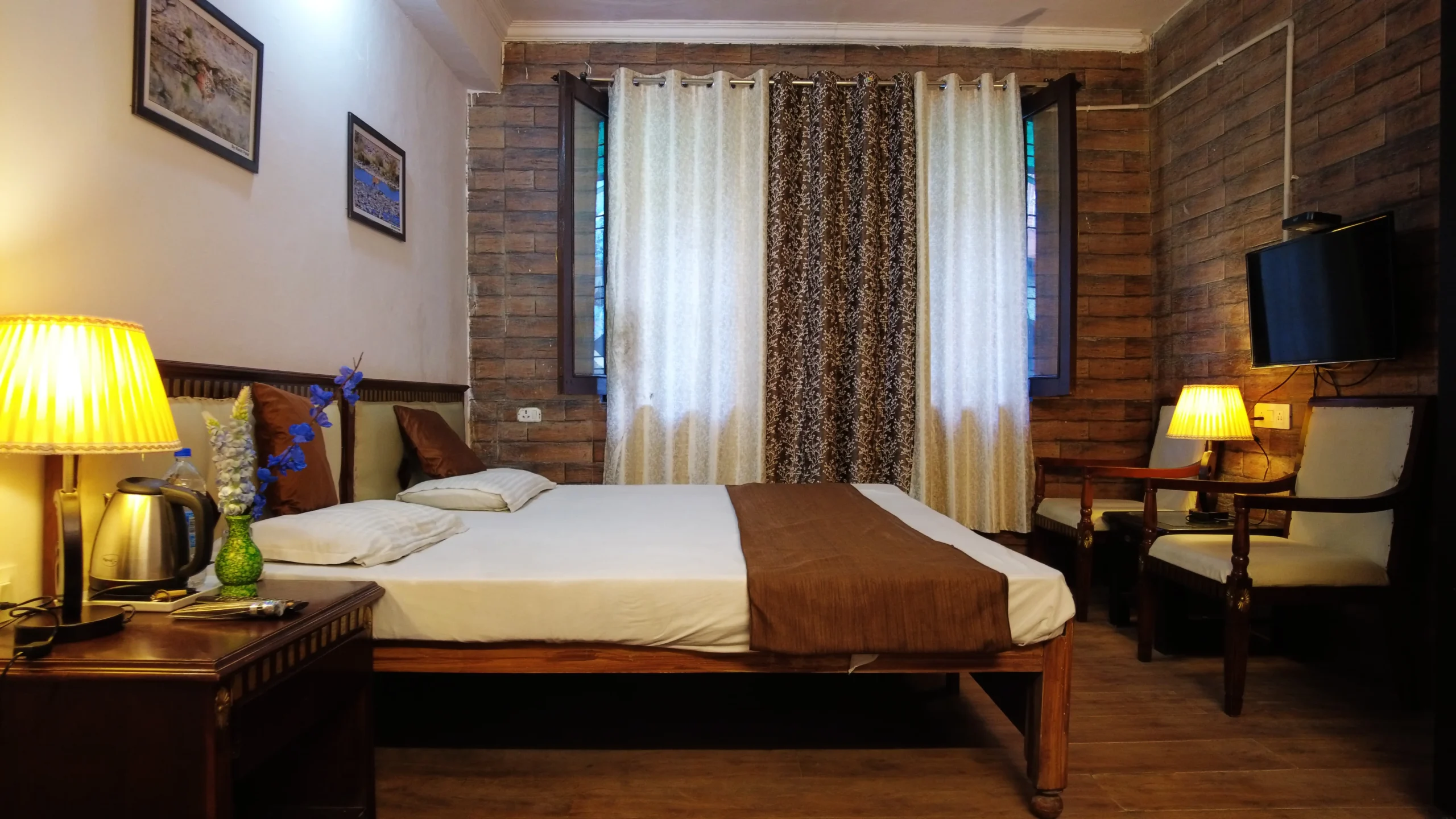 Deluxe Room with scenic lake view at Nainital Willows